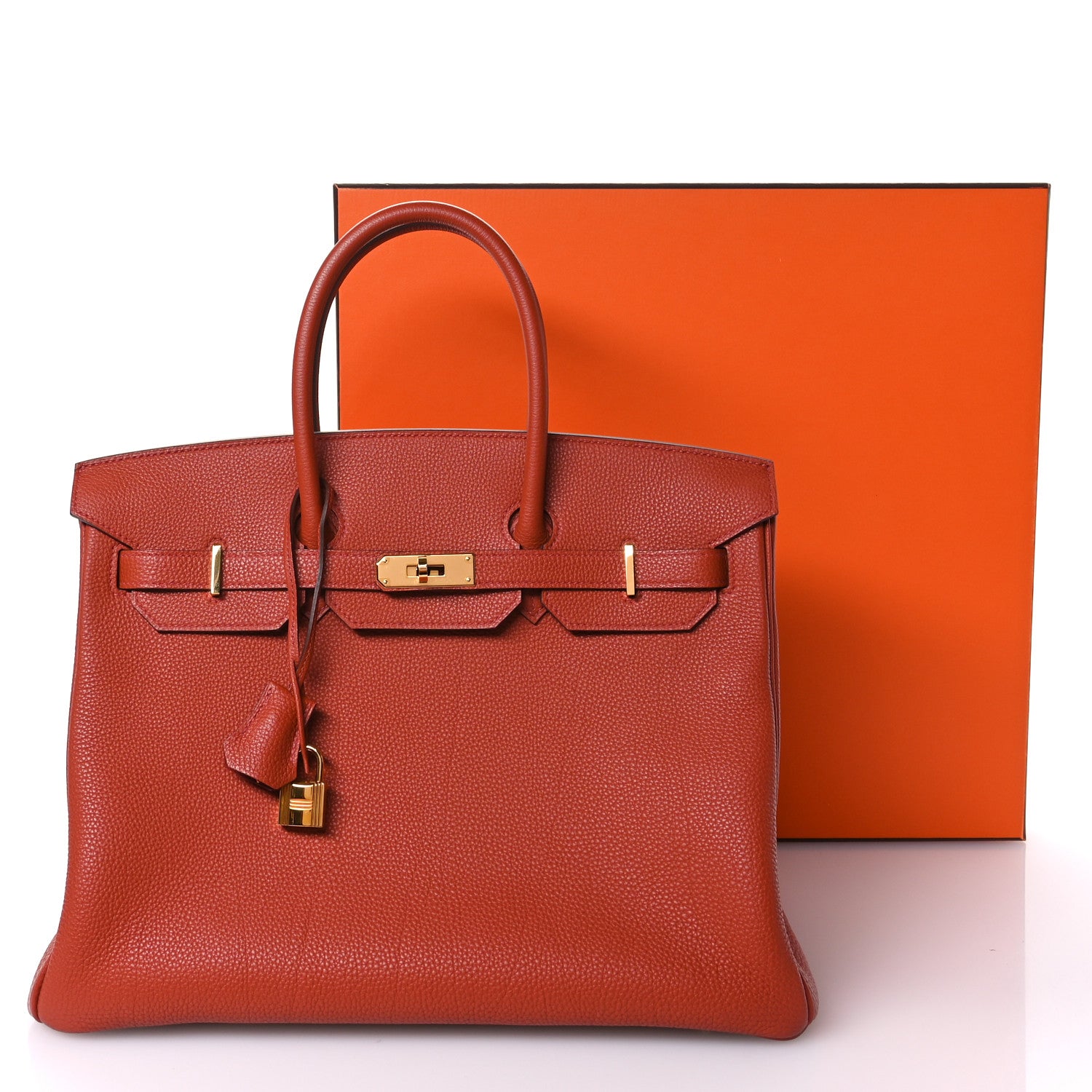 Hermes Togo Birkin 35 Brique 11 of 11
