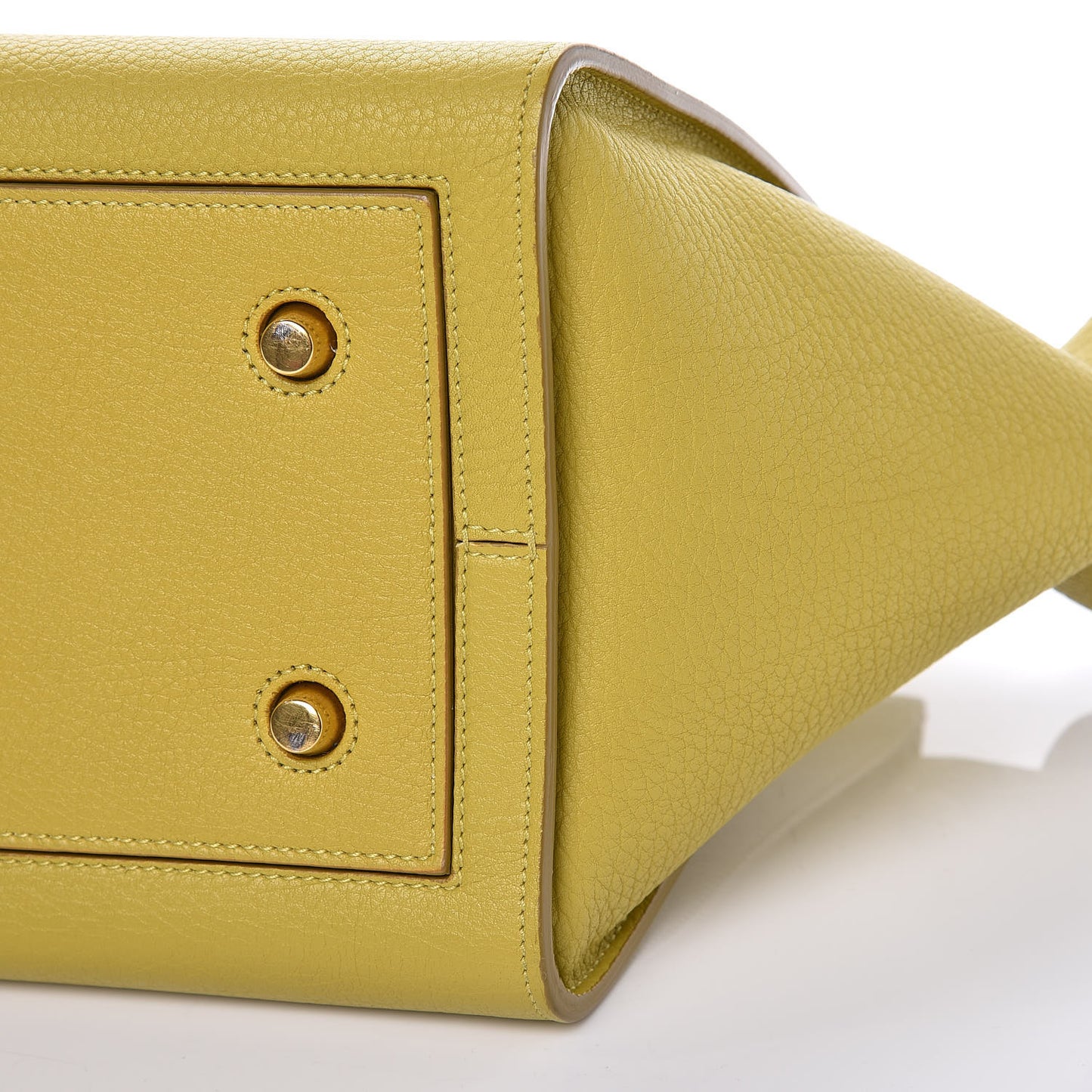 Crisped Calfskin Mini Tie Knot Tote Chartreuse