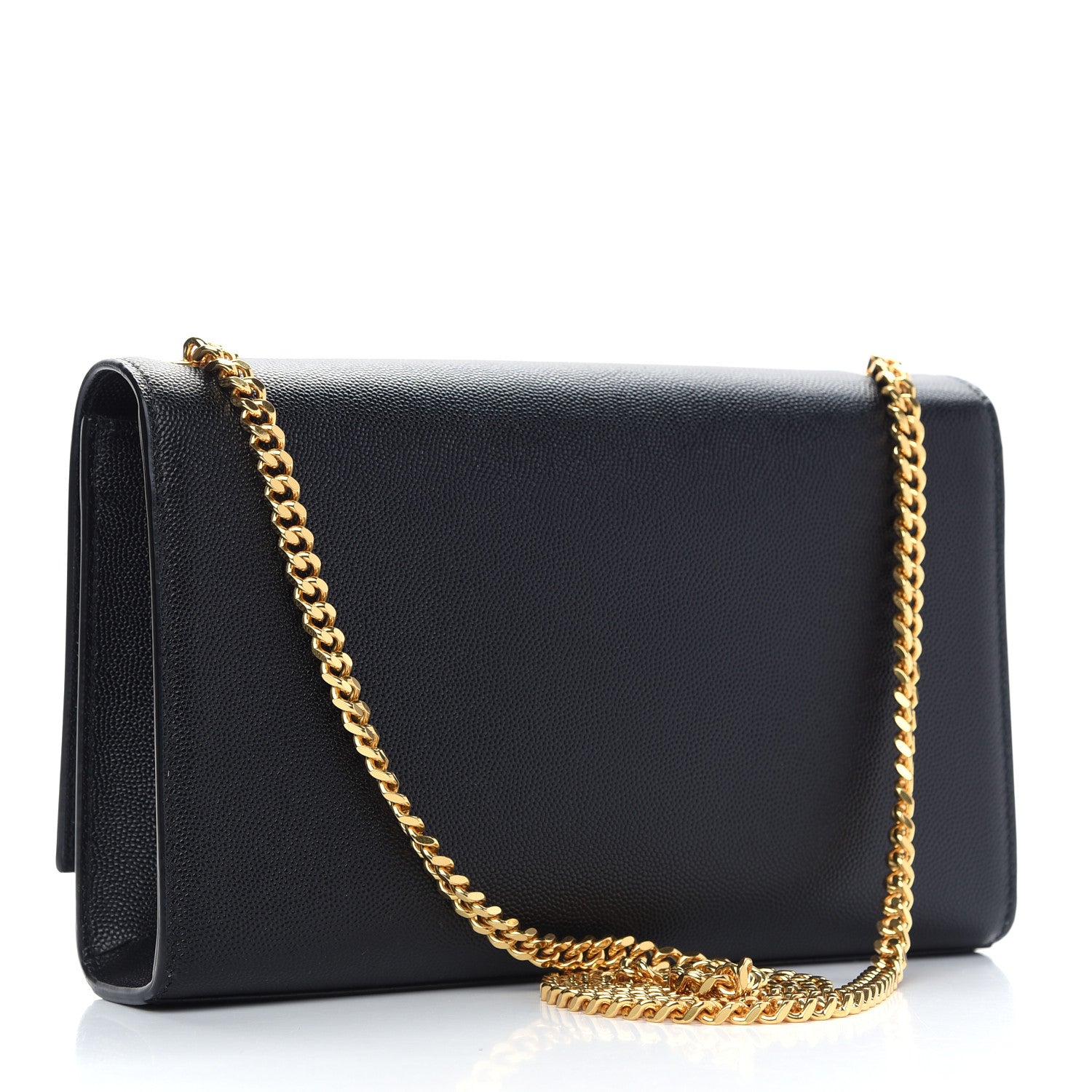 Saint Laurent Grain De Poudre Medium Classic Monogram Kate Satchel Black 3 of 8