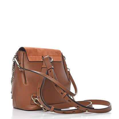 Chloe Suede Calfskin Small Faye Backpack Tan 4 of 11