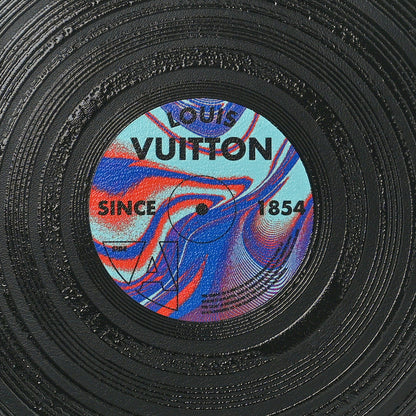 Louis Vuitton Calfskin Since 1854 Disc Pouch Black Multicolor 7 of 7
