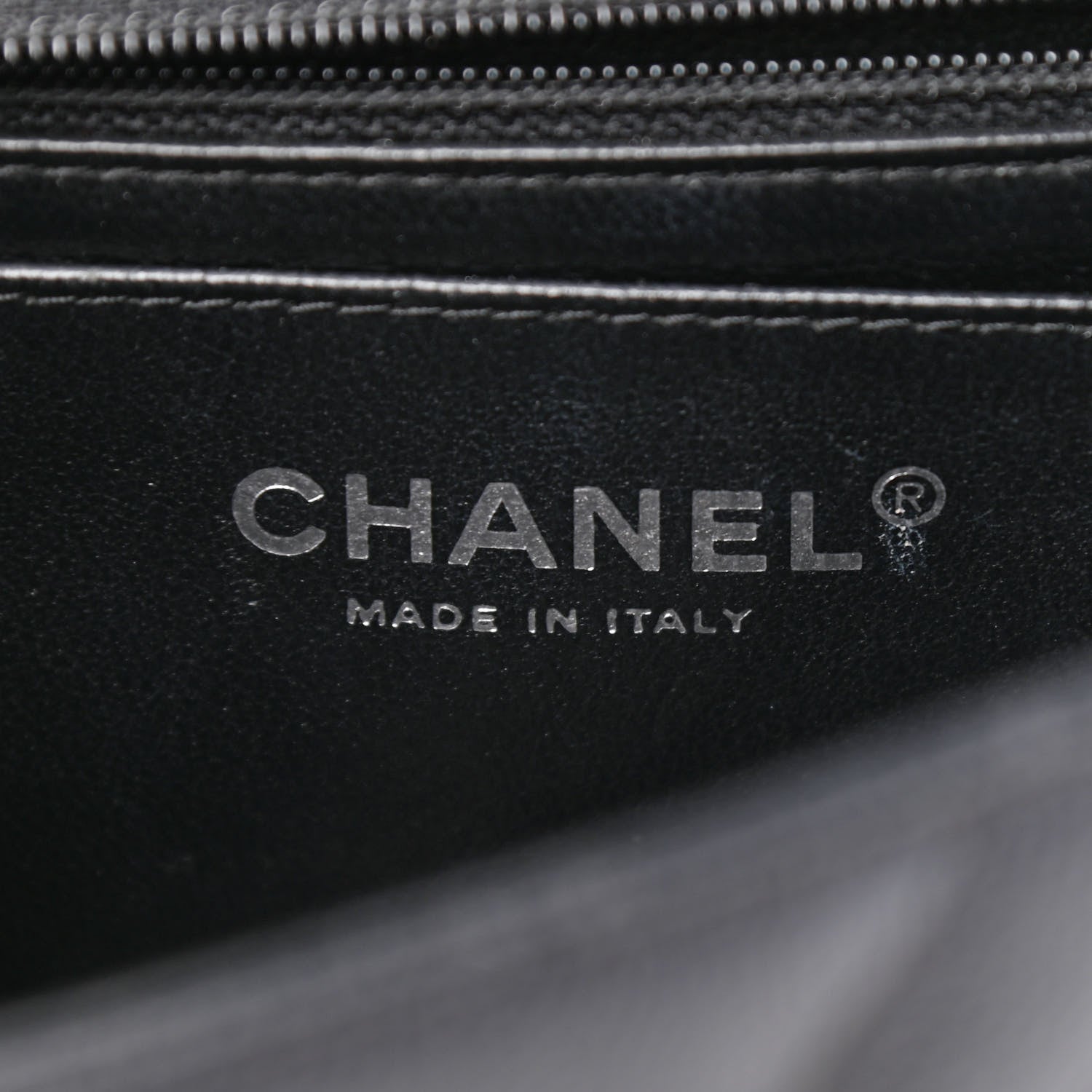 Chanel Caviar Chevron Quilted Mini Rectangular Flap Black 6 of 10