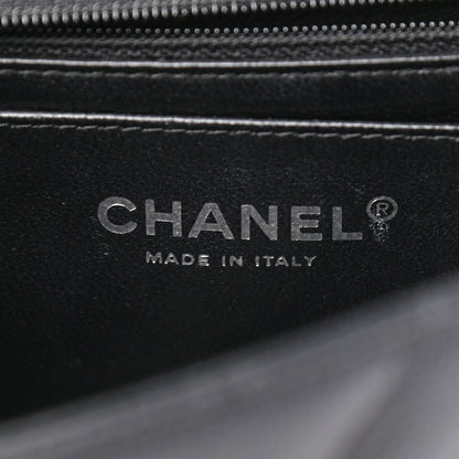 Chanel Caviar Chevron Quilted Mini Rectangular Flap Black 6 of 10