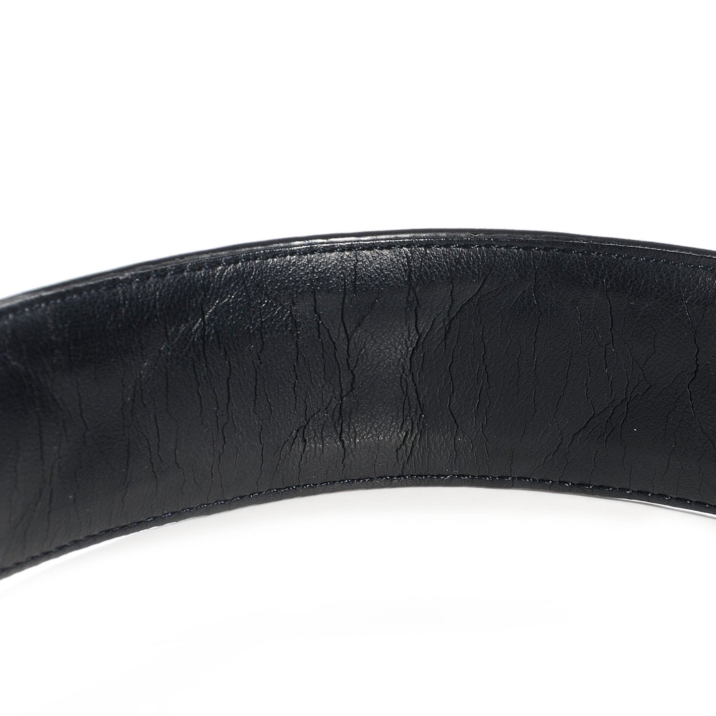 Patent Calfskin Quilted CC Belt 75 30 Black