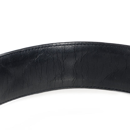 Chanel Patent Calfskin Quilted CC Belt 75 30 Black 8 of 8