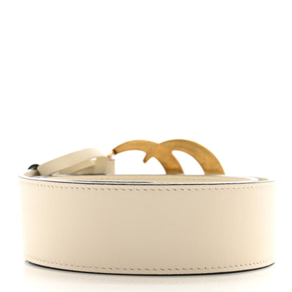Gucci Calfskin Double G 40mm Belt 75 30 Mystic White 2 of 5