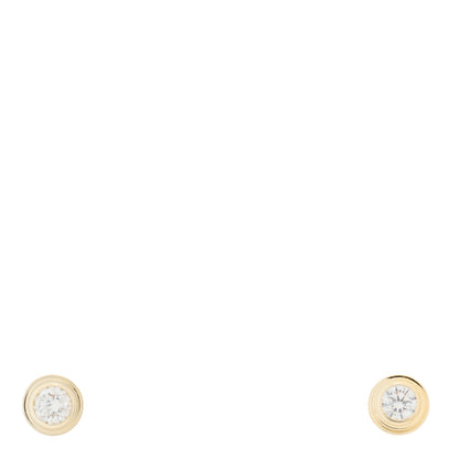 Cartier 18K Yellow Gold Diamond XS D'Amour Earrings 1 of 3