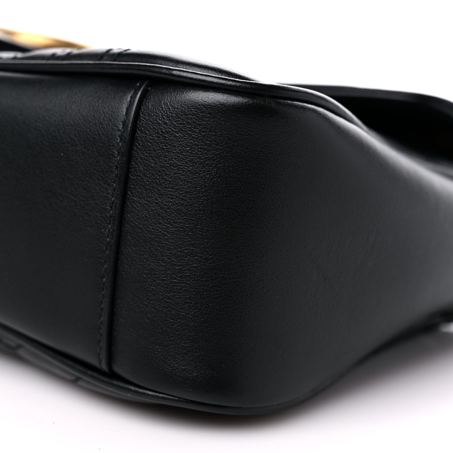 Calfskin Matelasse Small GG Marmont Shoulder Bag Black