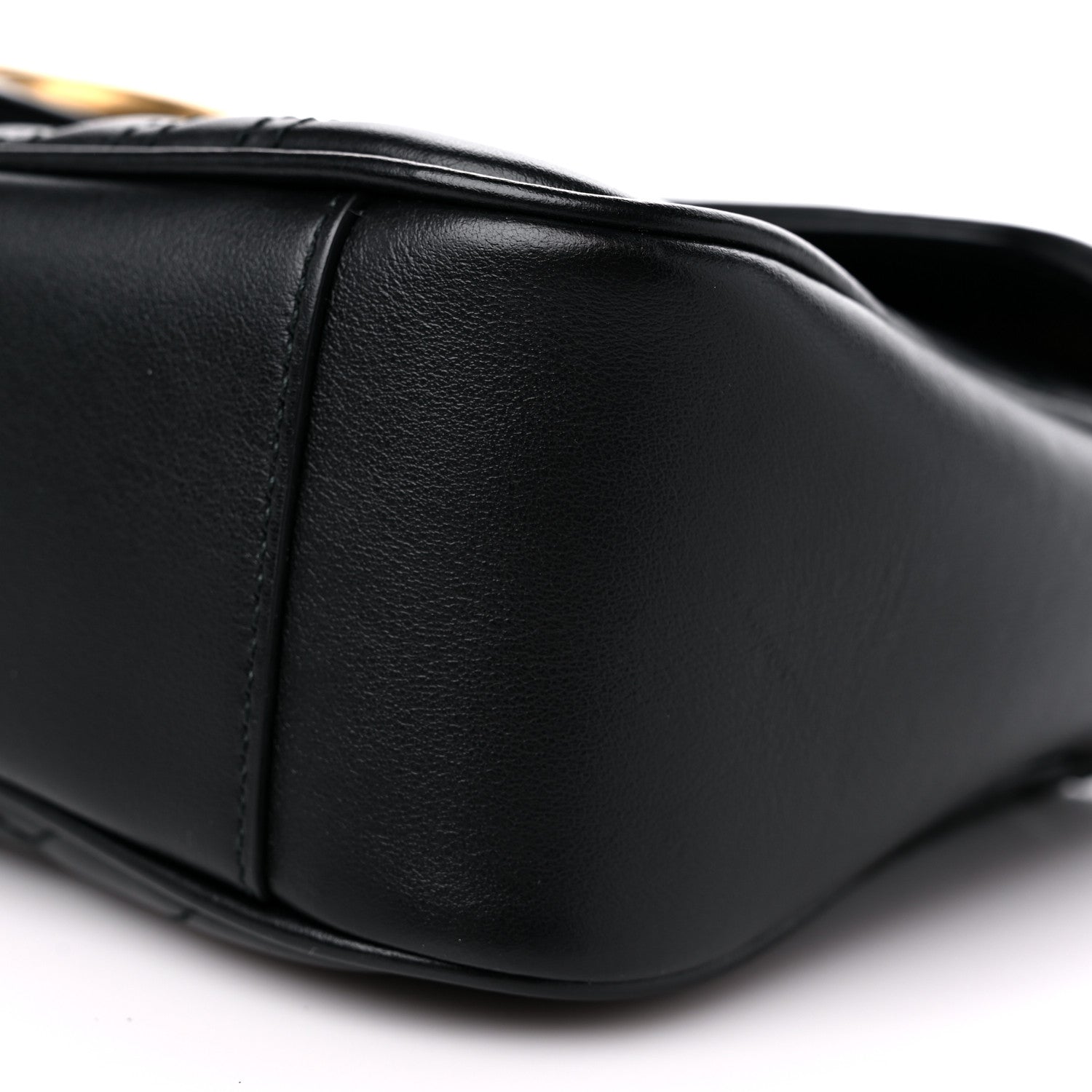 Gucci Calfskin Matelasse Small GG Marmont Shoulder Bag Black 9 of 10