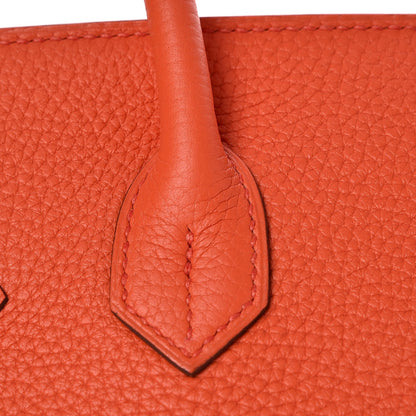 Hermes Togo Birkin 30 Orange Poppy 11 of 32