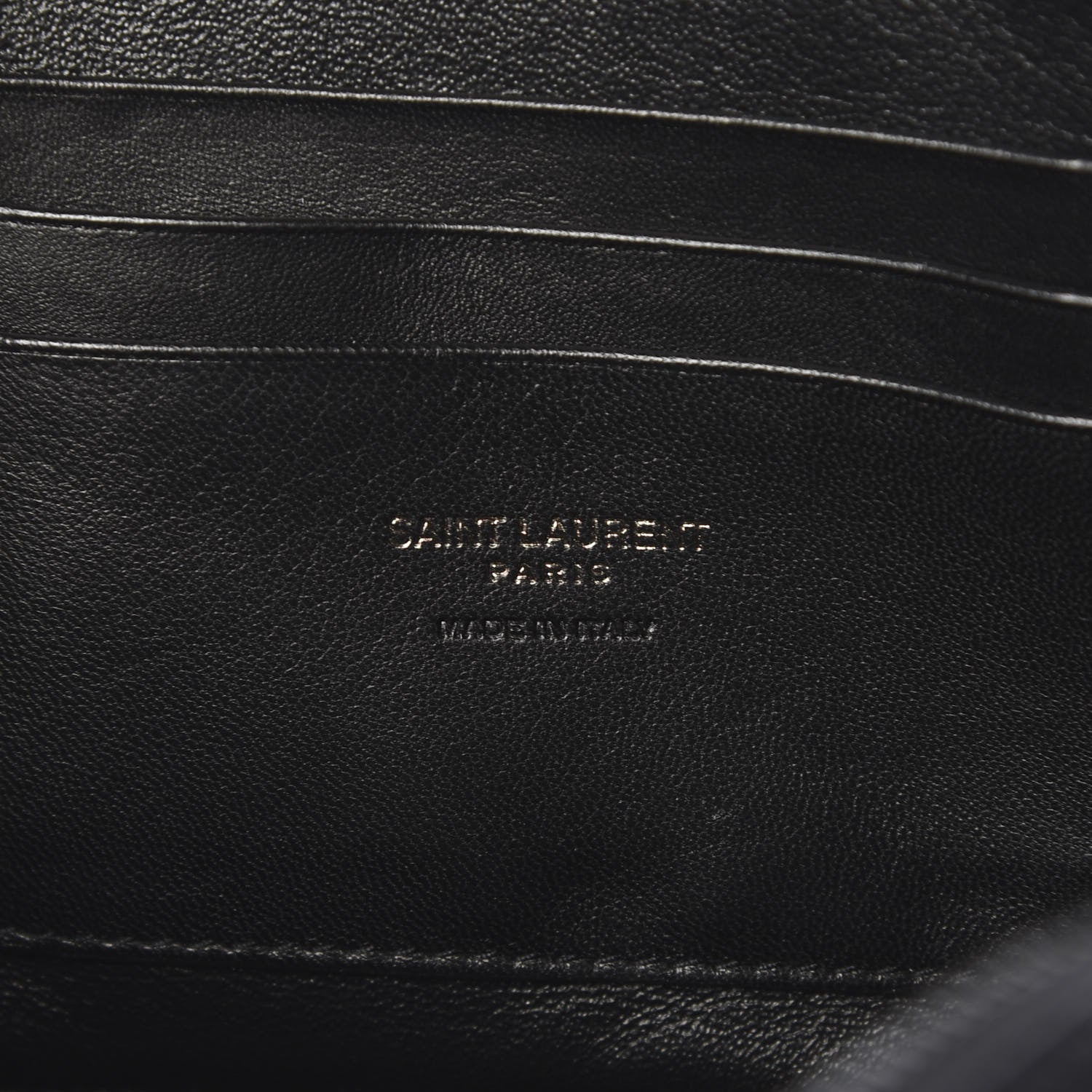 Saint Laurent Calfskin Tiger Burnout Monogram Lou Camera Bag Black 5 of 9