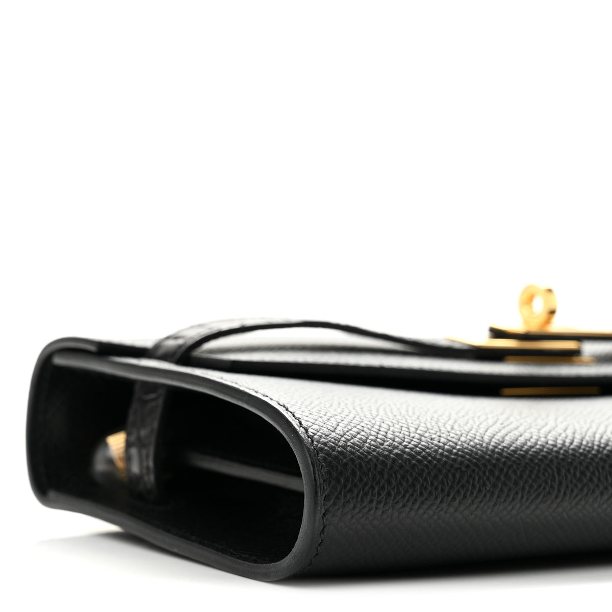 Epsom Matte Alligator Touch Kelly Wallet To Go Black