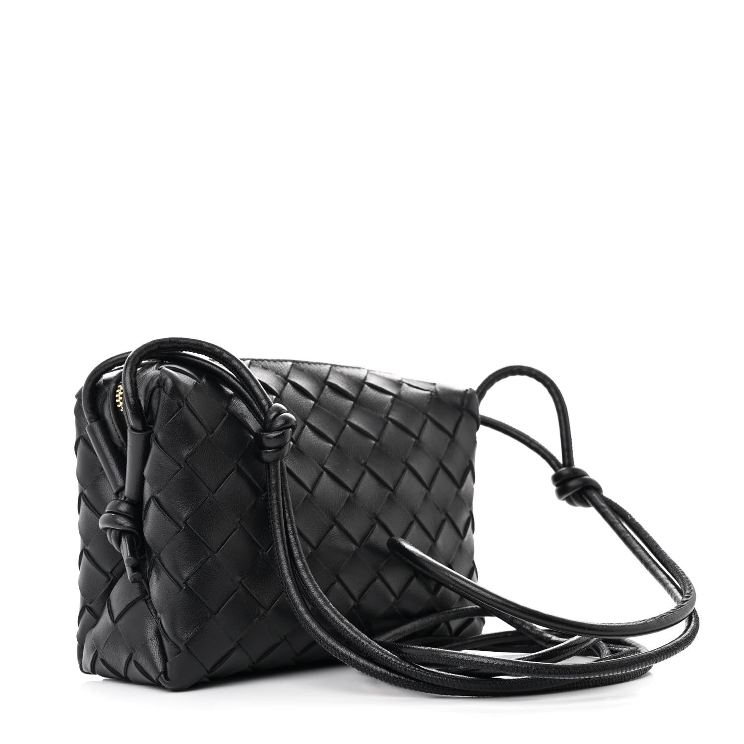 Bottega Veneta Nappa Intrecciato Mini Loop Camera Bag Black 3 of 9