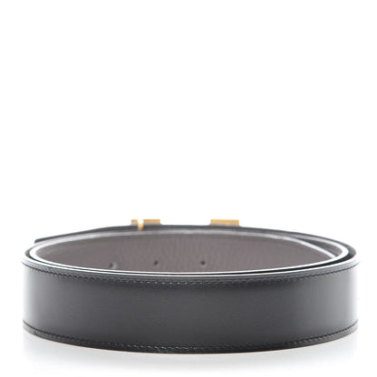 Hermes Box Togo 32mm H Belt 90 Black Etain 3 of 11