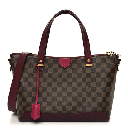 Louis Vuitton Damier Ebene Cuir Taurillon Hyde Park Fuchsia 1 of 9