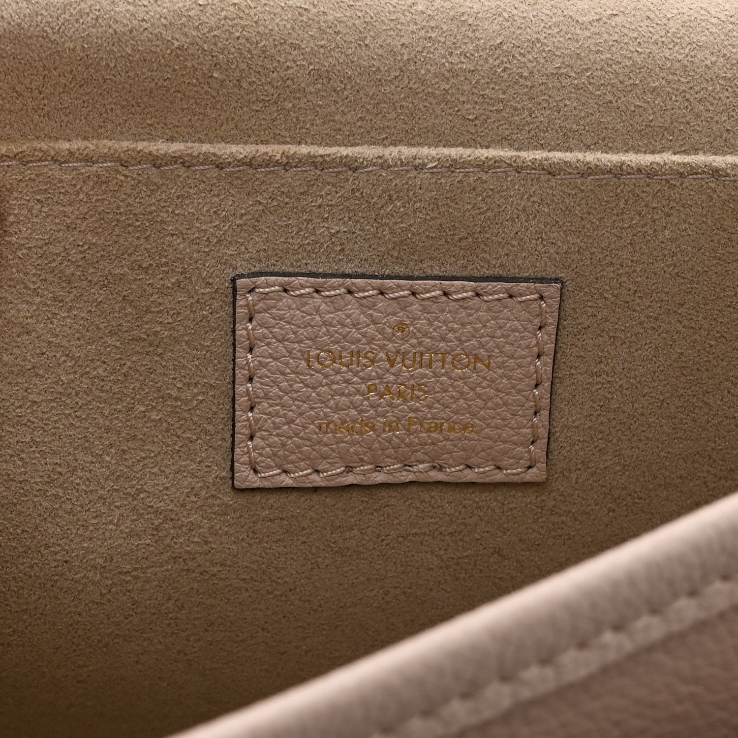 Louis Vuitton Grained Calfskin Lockme Chain Bag Greige 6 of 9