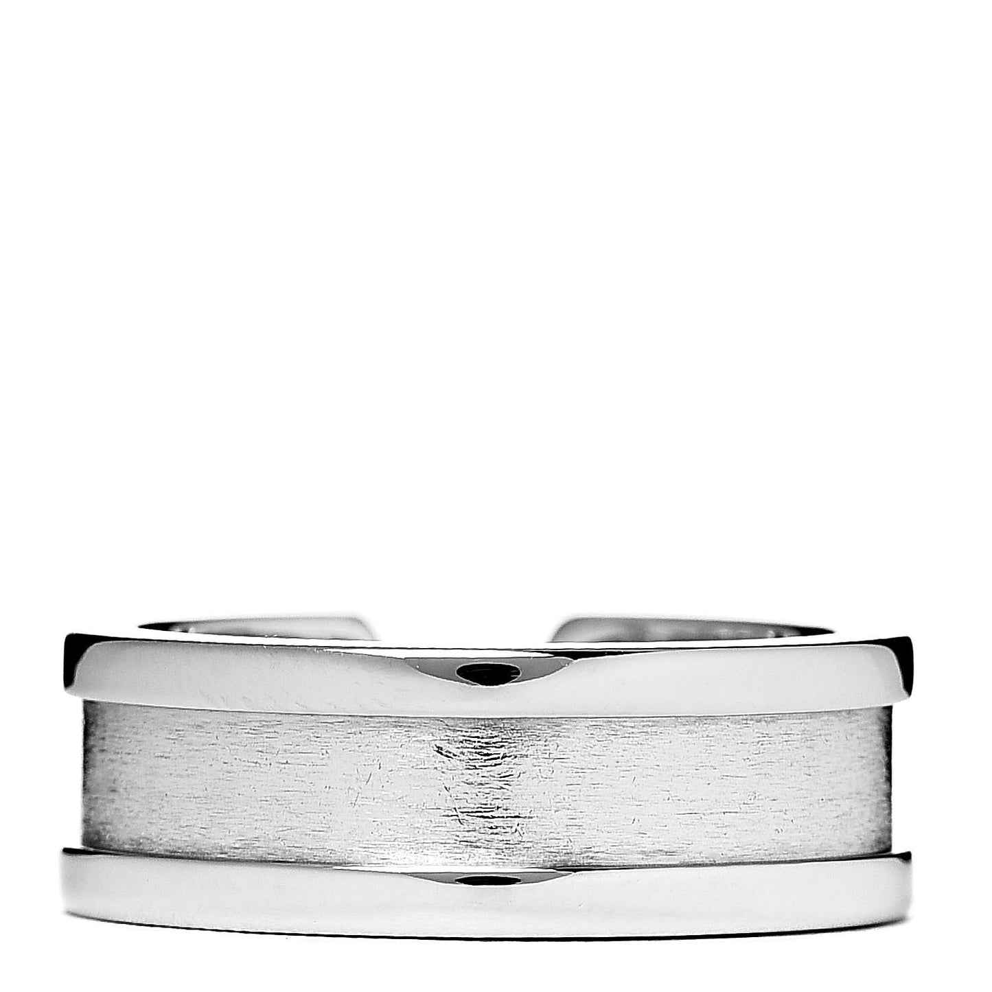 18K White Gold Diamond 6.5mm Logo De Ring 50 5.25