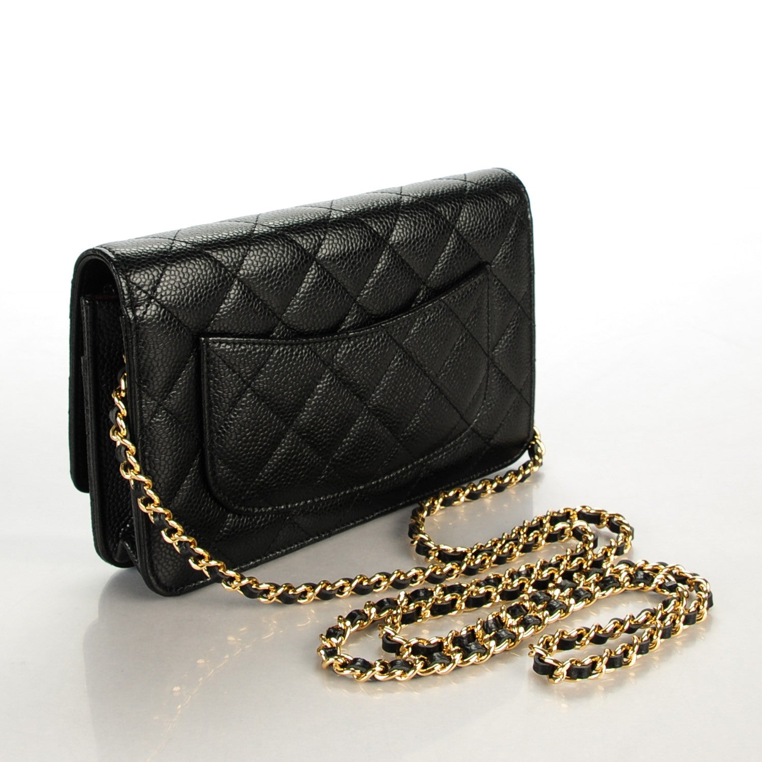 Chanel Caviar Quilted Wallet On Chain WOC Black 3 of 8
