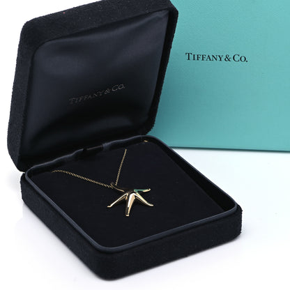 Tiffany 18K Yellow Gold 28mm Elsa Peretti Starfish Pendant Necklace 6 of 6