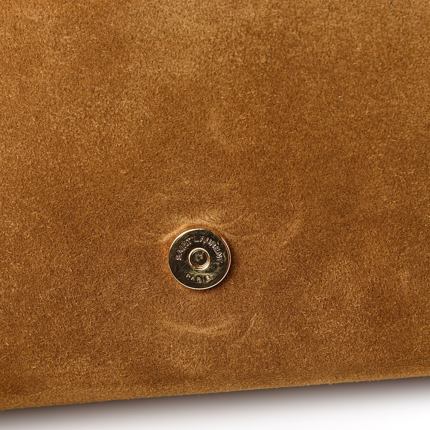 Saint Laurent Suede Small Classic Monogram Kate Tassel Satchel Light Ochre 7 of 13