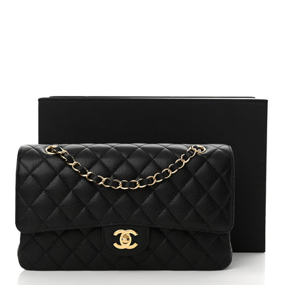 Chanel Caviar Quilted Medium Double Flap Black 11 of 11