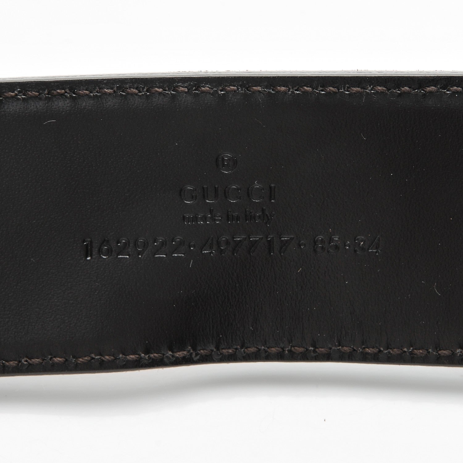 Gucci Canvas Web Interlocking G Belt 85 34 Dark Brown 5 of 6
