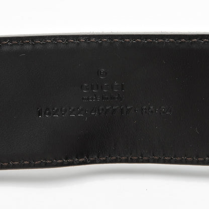 Gucci Canvas Web Interlocking G Belt 85 34 Dark Brown 5 of 6