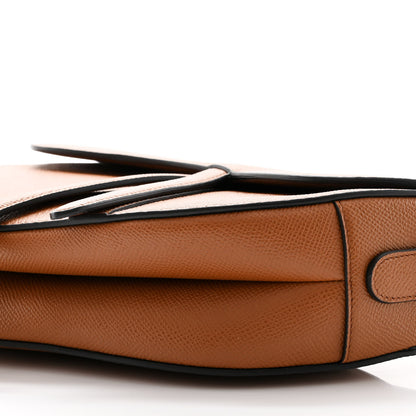 Christian Dior Grained Calfskin Saddle Bag Camello 10 of 10