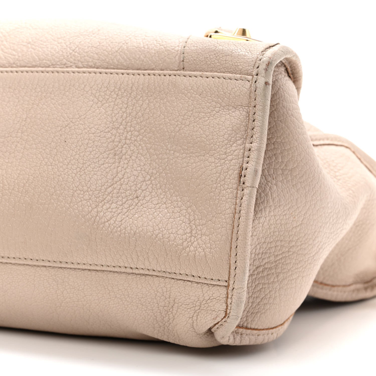Balenciaga Chevre Gold Hardware Metallic Edge City Beige Praline 10 of 11