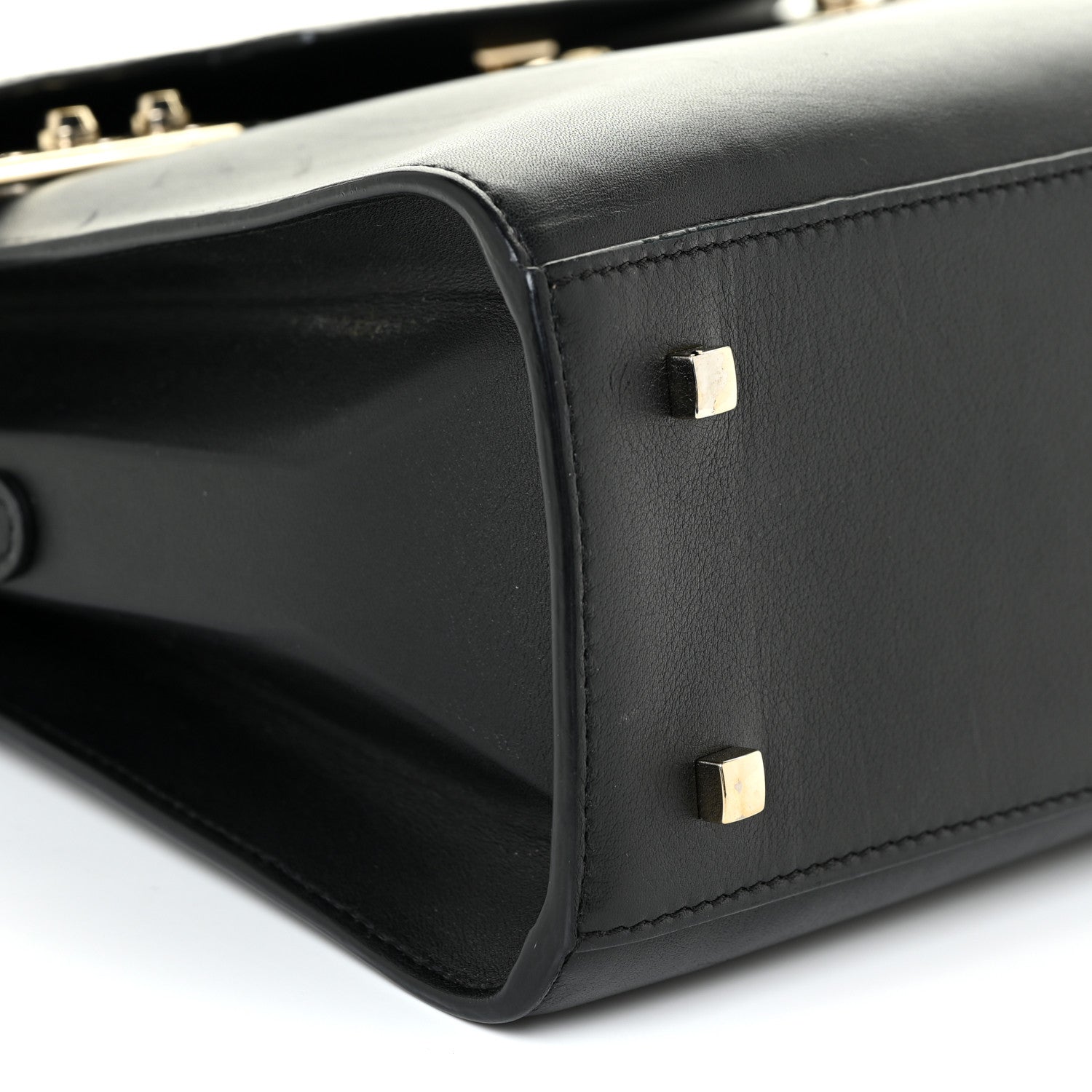Delvaux Calfskin MM Tempete Satchel Black 10 of 22