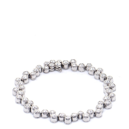 Tiffany Platinum Diamond Bubble Bracelet 1 of 9