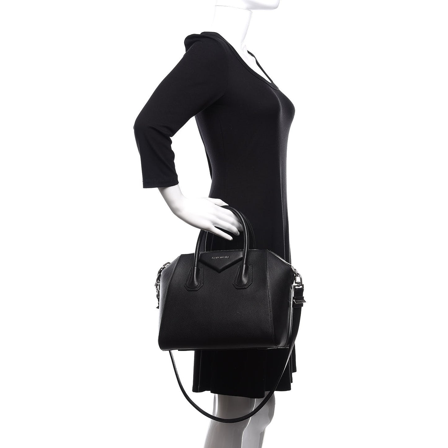 Sugar Goatskin Small Antigona Black