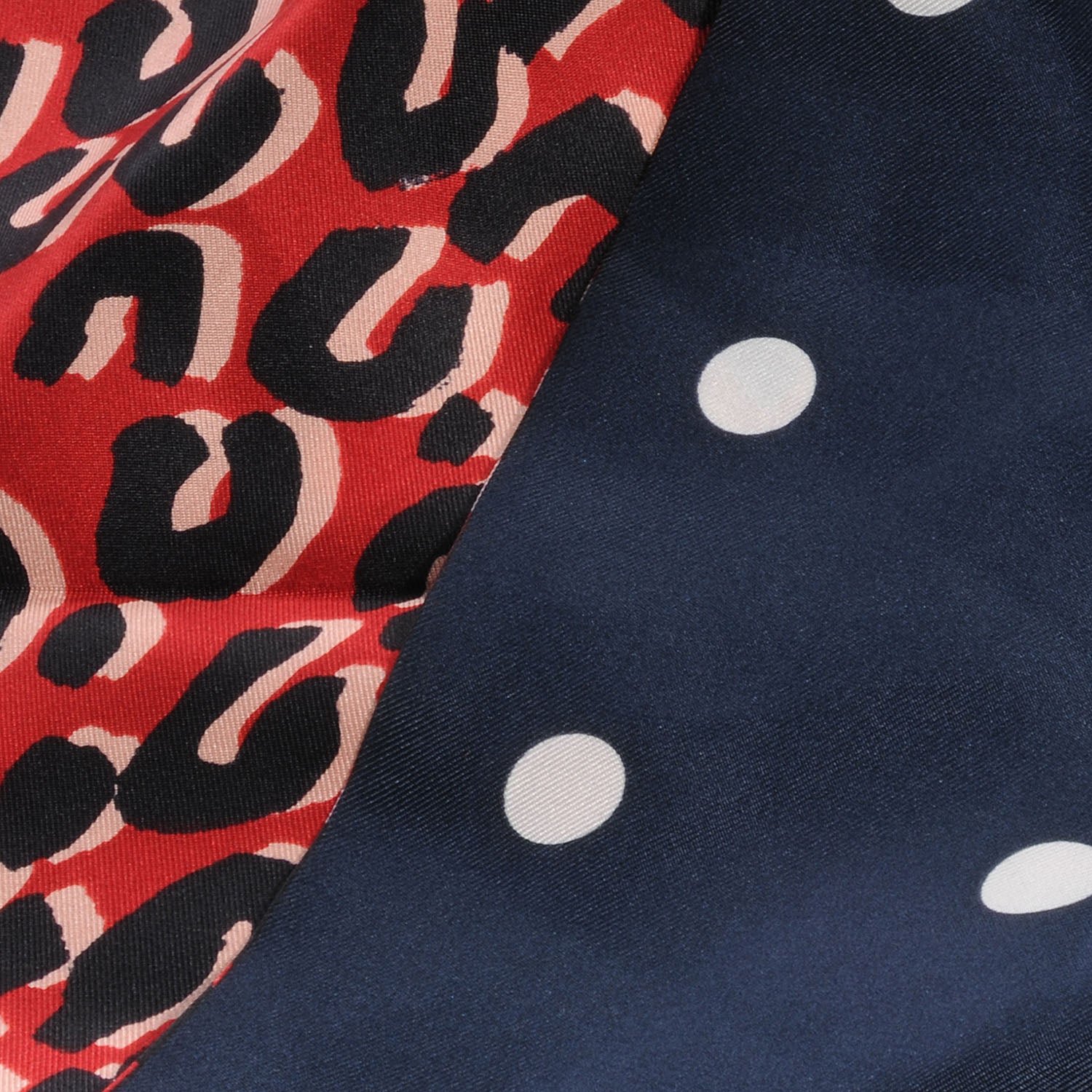 Louis Vuitton Silk Leopard Snood Scarf Red 3 of 5