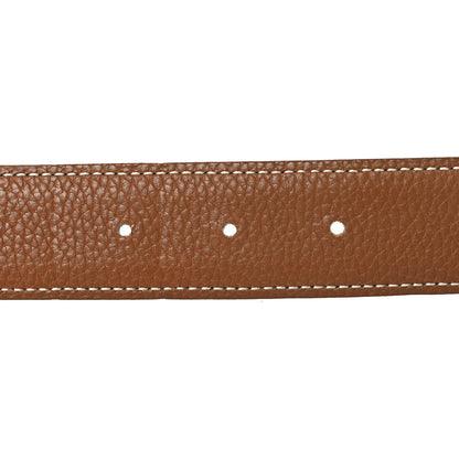 Hermes Box Togo 32mm Martelee Constance Belt 85 34 Black Gold 4 of 5