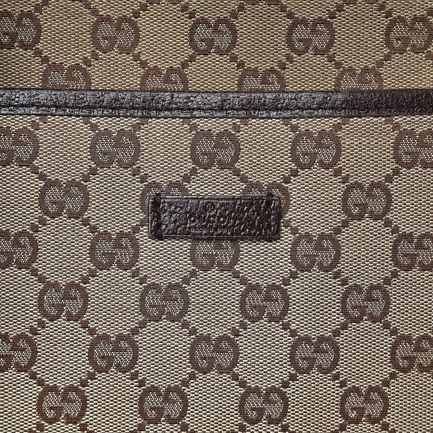 Monogram Large Flat Messenger Bag Dark Brown