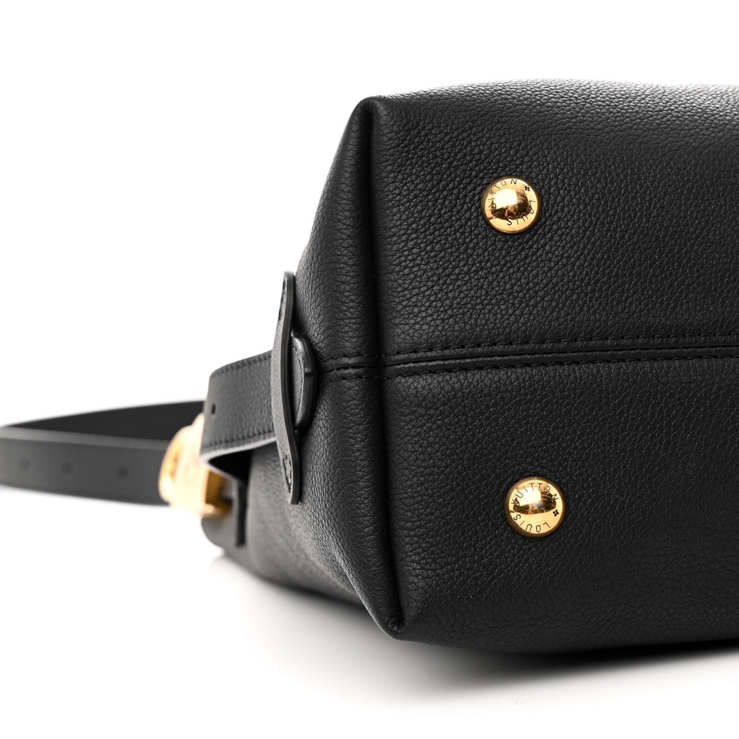 Louis Vuitton Grained Calfskin Low Key Hobo PM Black 10 of 11