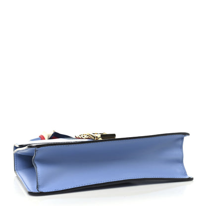 Gucci Calfskin Small Sylvie Shoulder Bag Clear Sky Blue 4 of 10