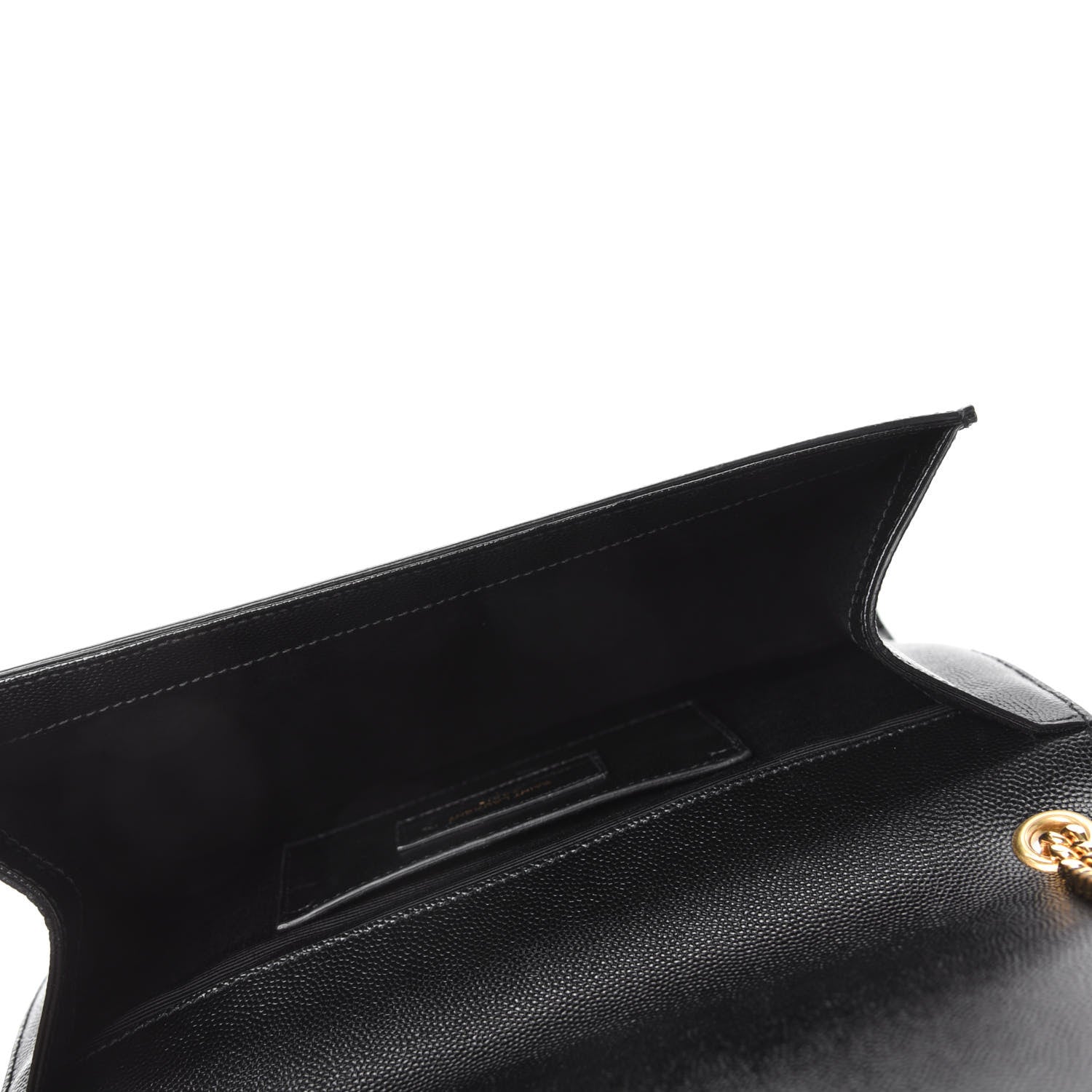 Saint Laurent Grain De Poudre Medium Classic Monogram Kate Satchel Black 5 of 10