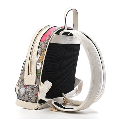 Gucci GG Supreme Monogram Flora Web Small Ophidia Day Backpack White 3 of 9