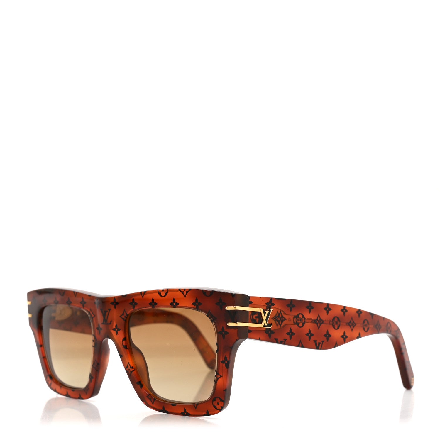 Louis Vuitton Acetate Blade Sunglasses Z1483W Tortoise 1 of 7