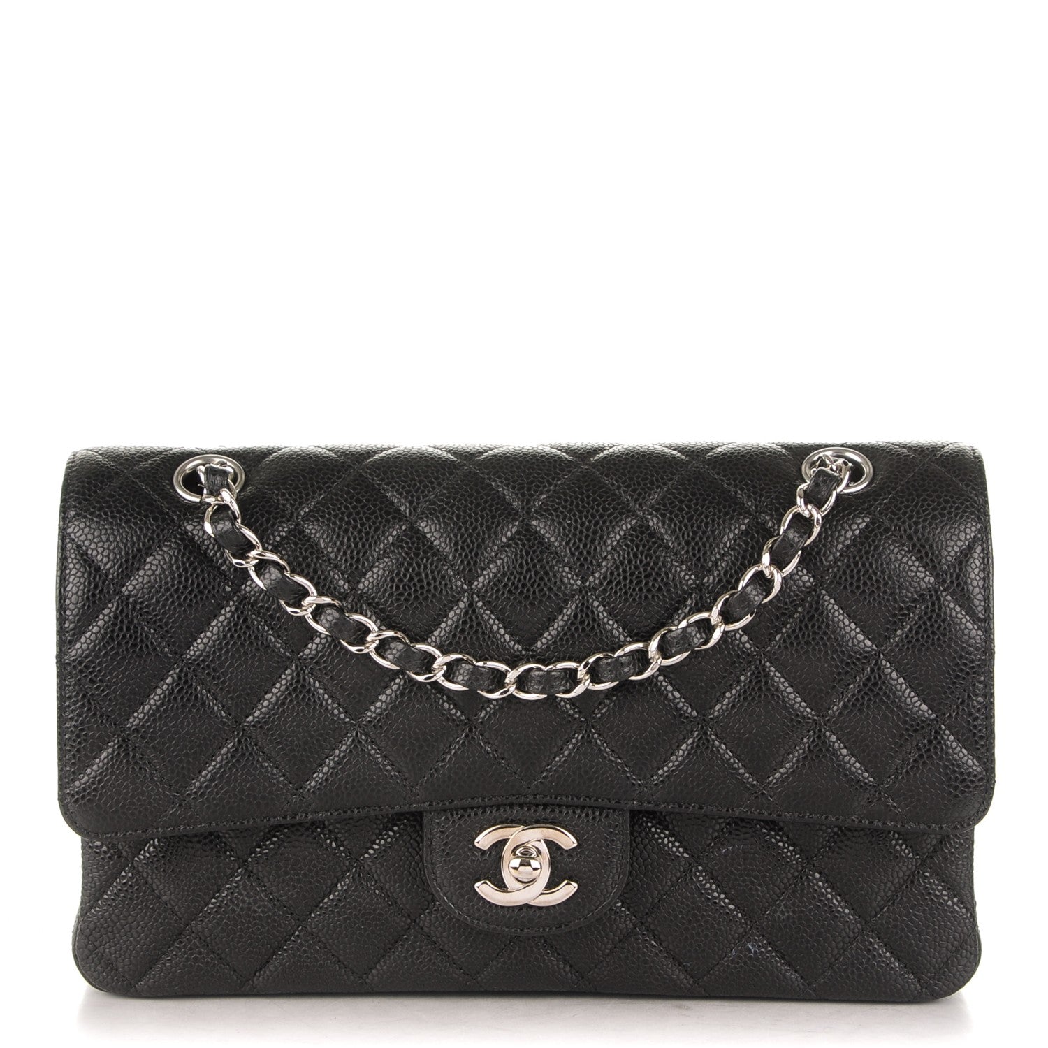 Chanel Caviar Quilted Medium Double Flap Black 1 of 7