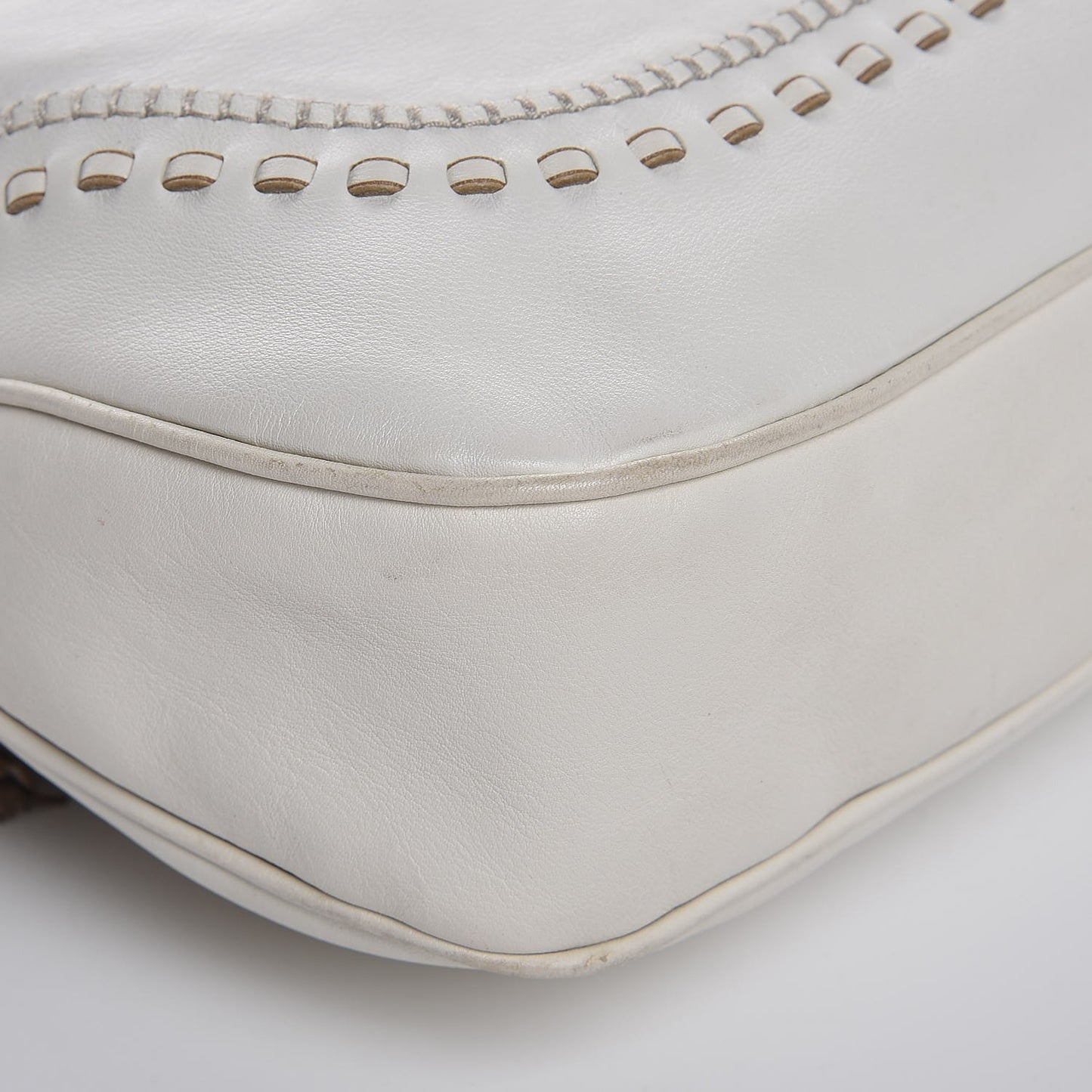 Calfskin Large New Jackie Hobo Off White
