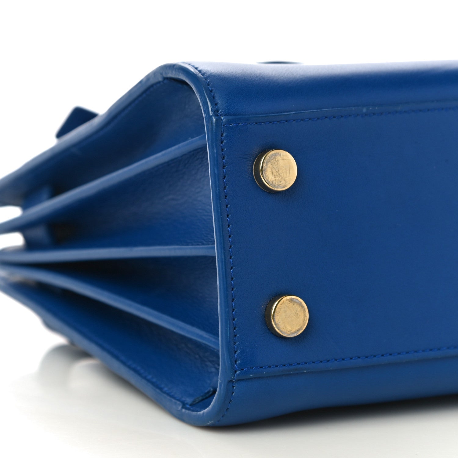 Saint Laurent Calfskin Nano Sac De Jour Royal Blue 8 of 11