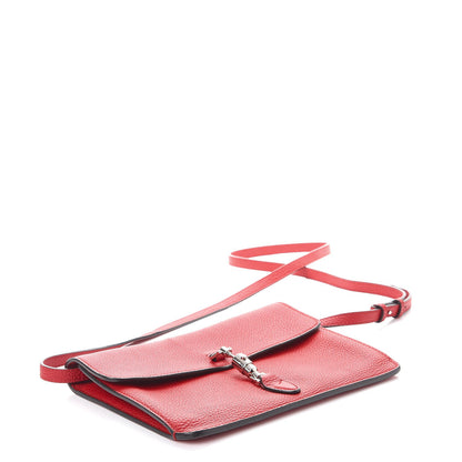 Gucci Grand Prix Calfskin Jackie Convertible Shoulder Bag Hibiscus Red 4 of 11