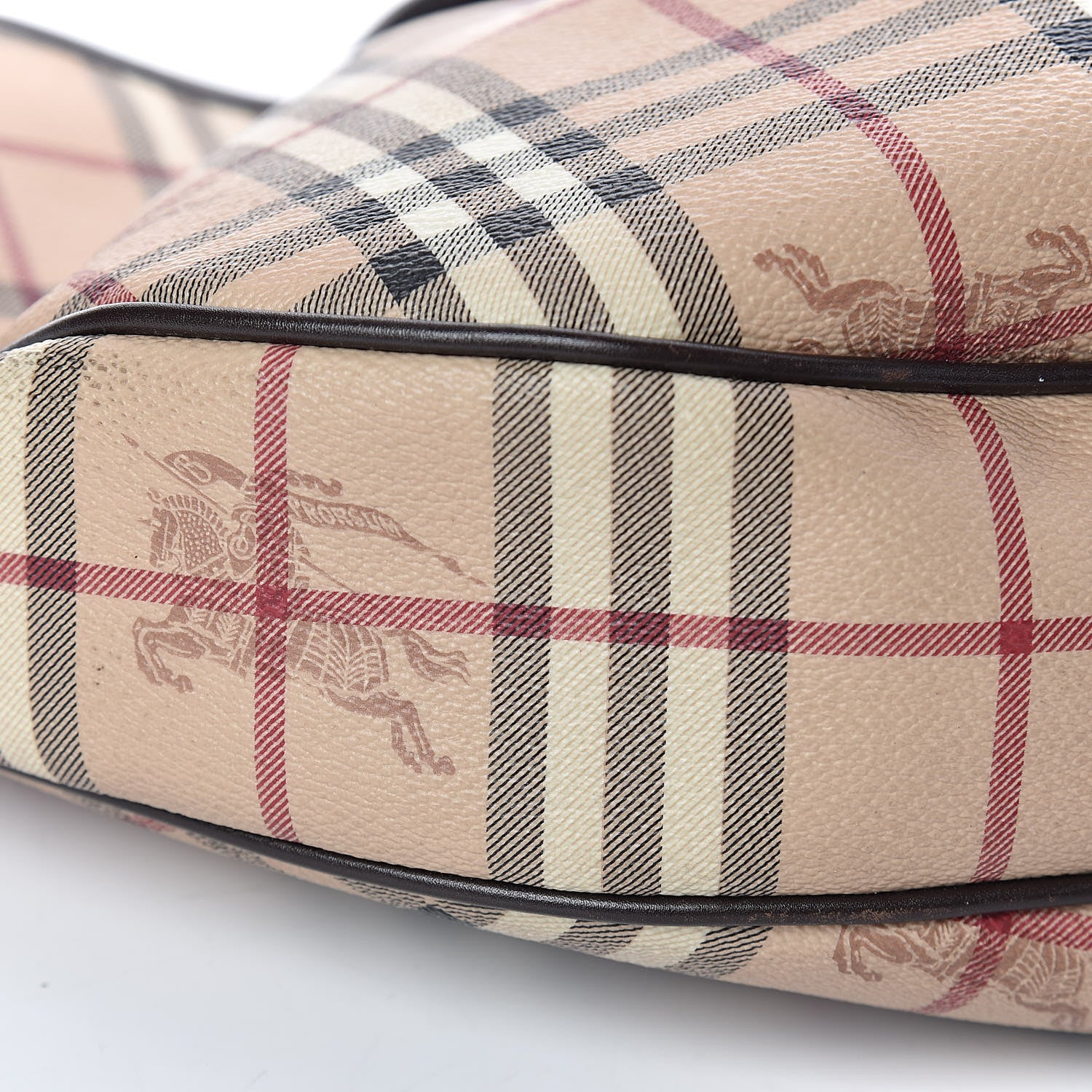 Burberry Haymarket Check Hobo Brown 16 of 19