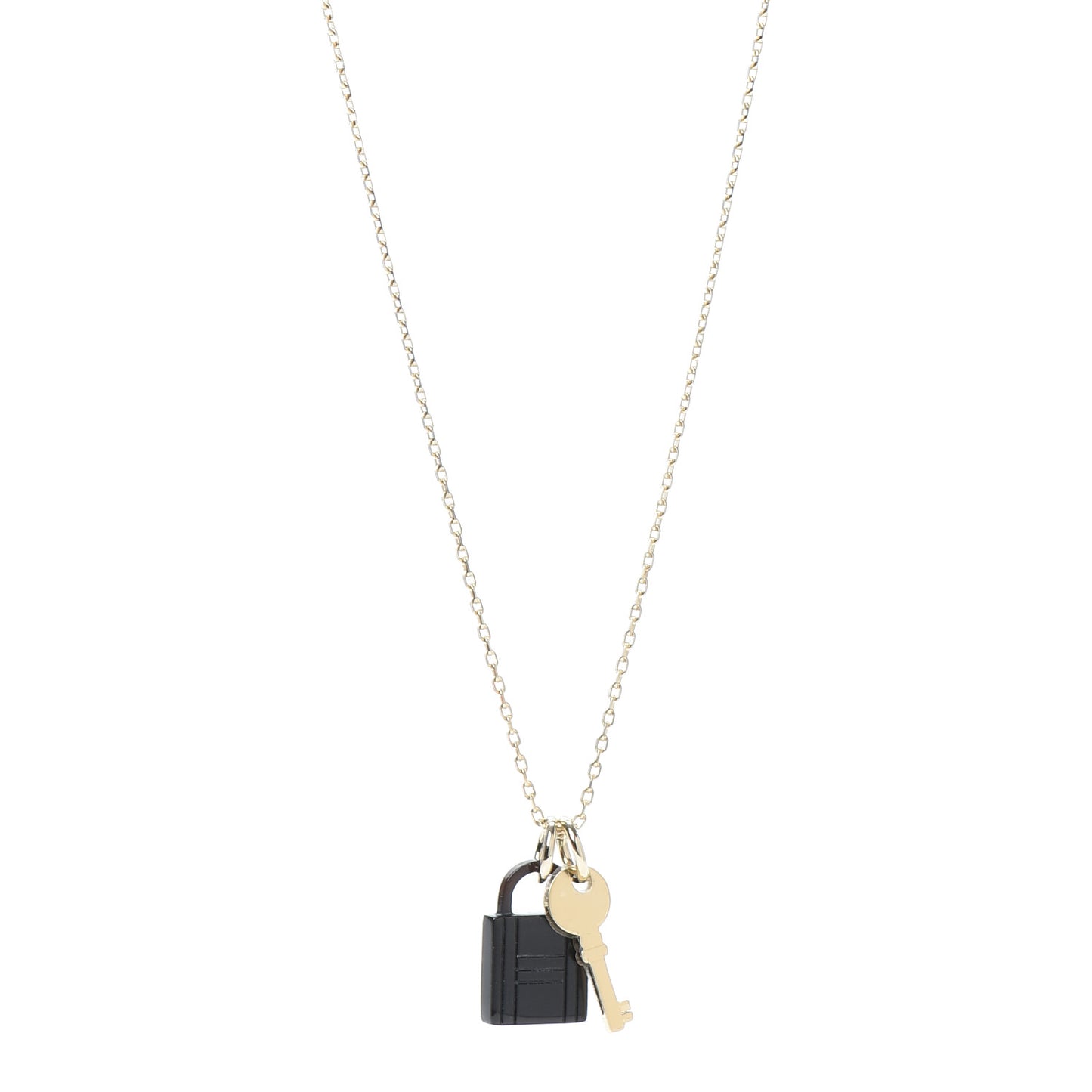 Permabrass Buffalo Horn Amulette Padlock PM Pendant Necklace