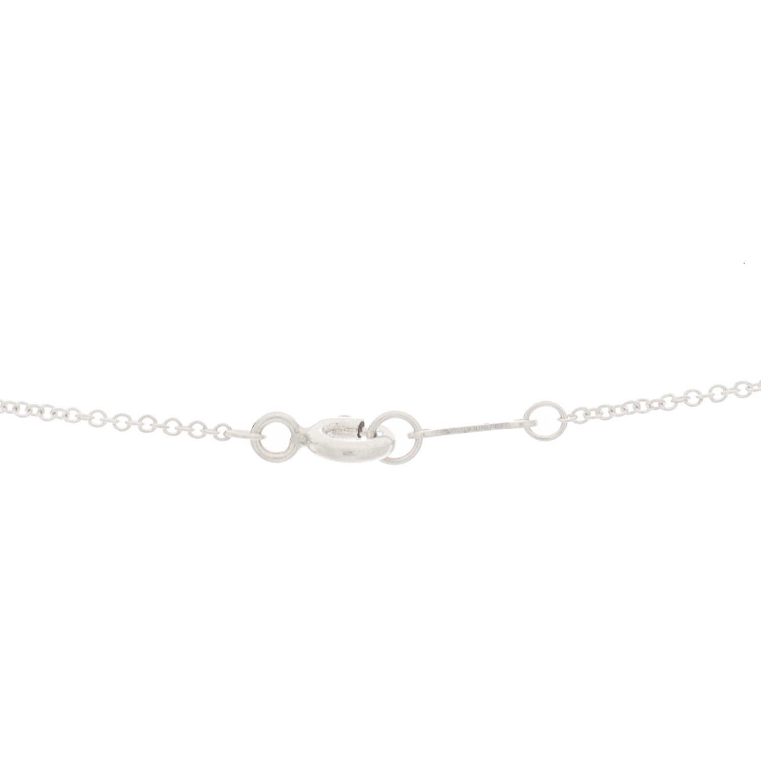Tiffany Sterling Silver Paloma Picasso Olive Leaf Heart Pendant Necklace 4 of 5