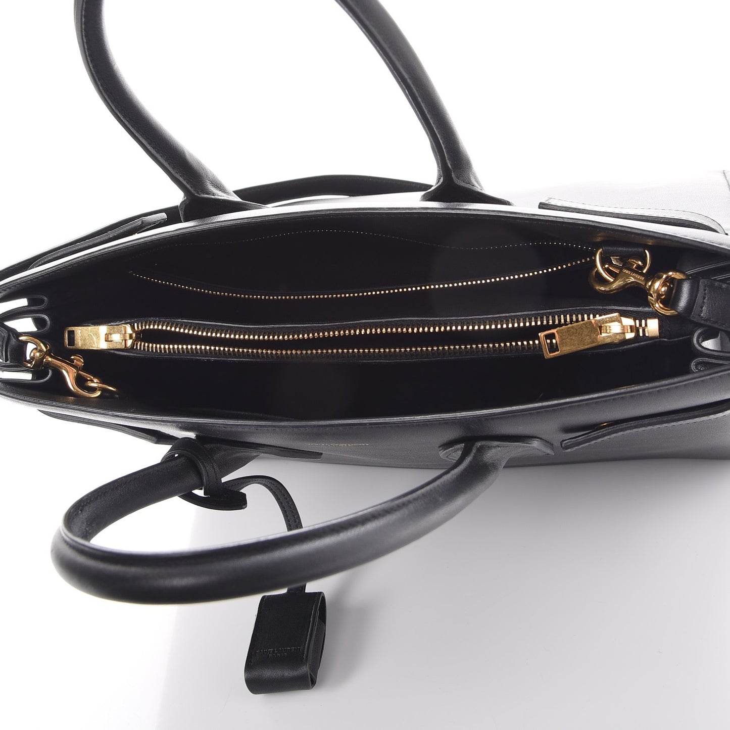 Calfskin Small Sac De Jour Black