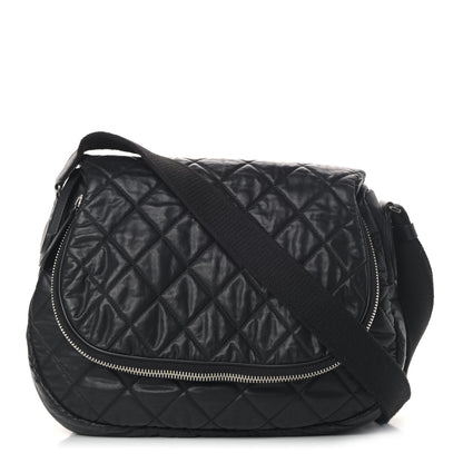 Chanel Nylon Quilted Coco Cocoon Messenger Black 1 of 4