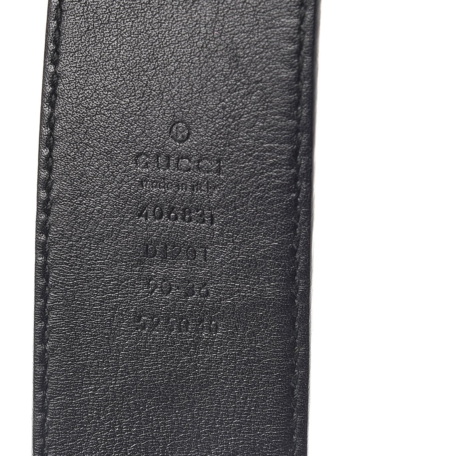 Gucci Textured Calfskin Double G 40mm Belt 90 36 Black 4 of 7